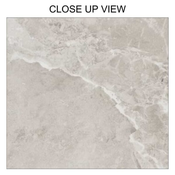 Motown Perla Grey 250x700 Polished Stone Effect Ceramic Tile Close Up