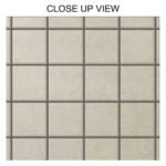 Weller Perla Grey 300x300 Matt Mosaic Porcelain Tile Close Up