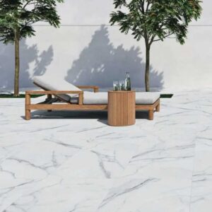 Kinsale Grey 600X600 Marble Effect Outdoor Tile - Render